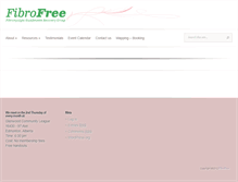 Tablet Screenshot of fibrofreerecoverygroup.com